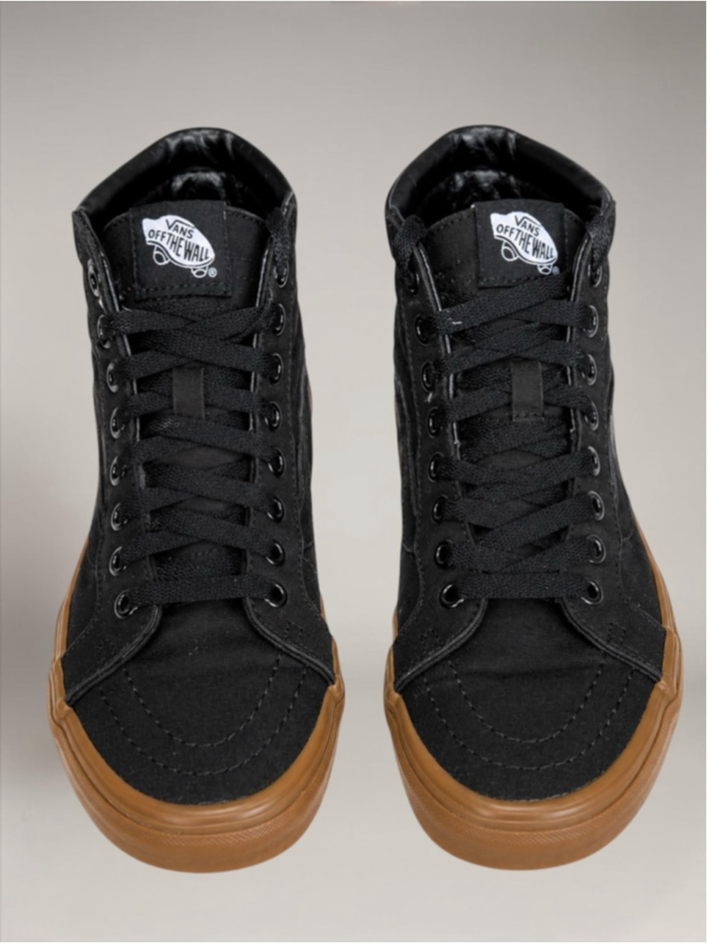 Vans Men’s SK8 Reissue Black/Gum Canvas Hi-Top Sneakers – Size 6.5 / Women’s 8